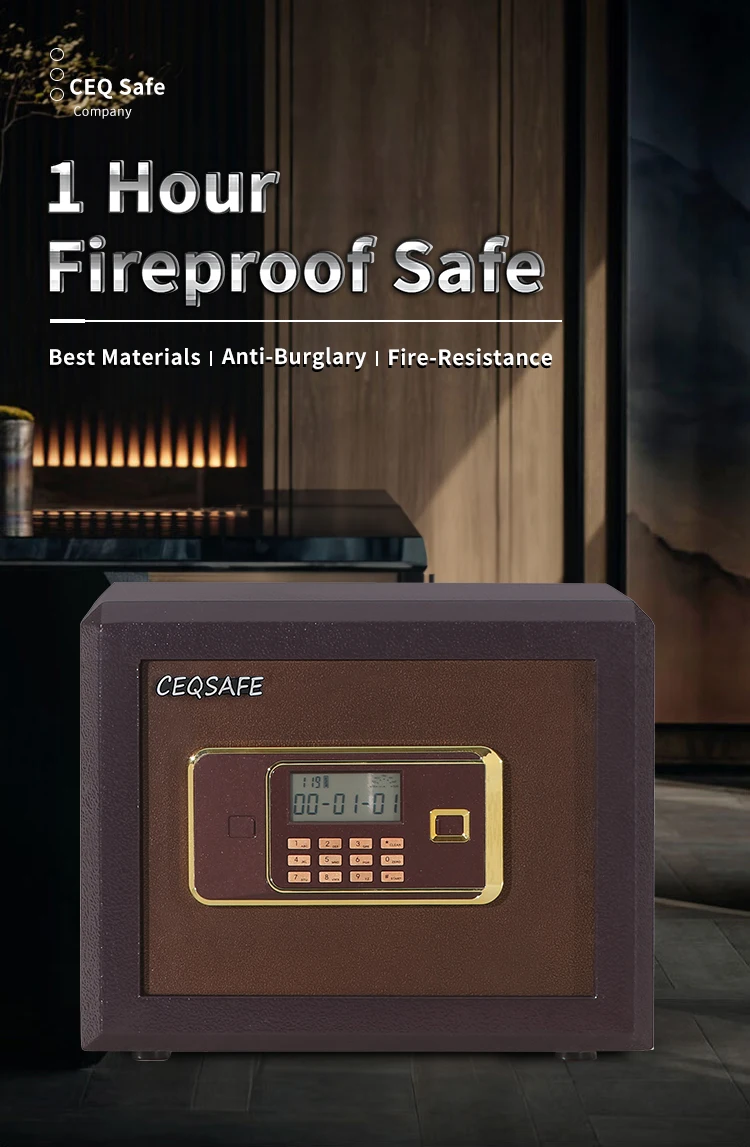 CEQSAFE Portable Security Lockers for Home Fireproof Metal Money Safe Boxes details