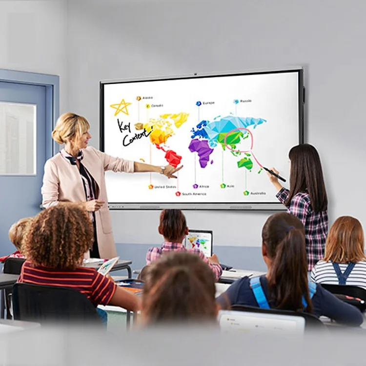 Capacitive Touch Dual Os Android and Digital Whiteboard Smart  Class Interactive Digital Whiteboard Board 55 Inch Price