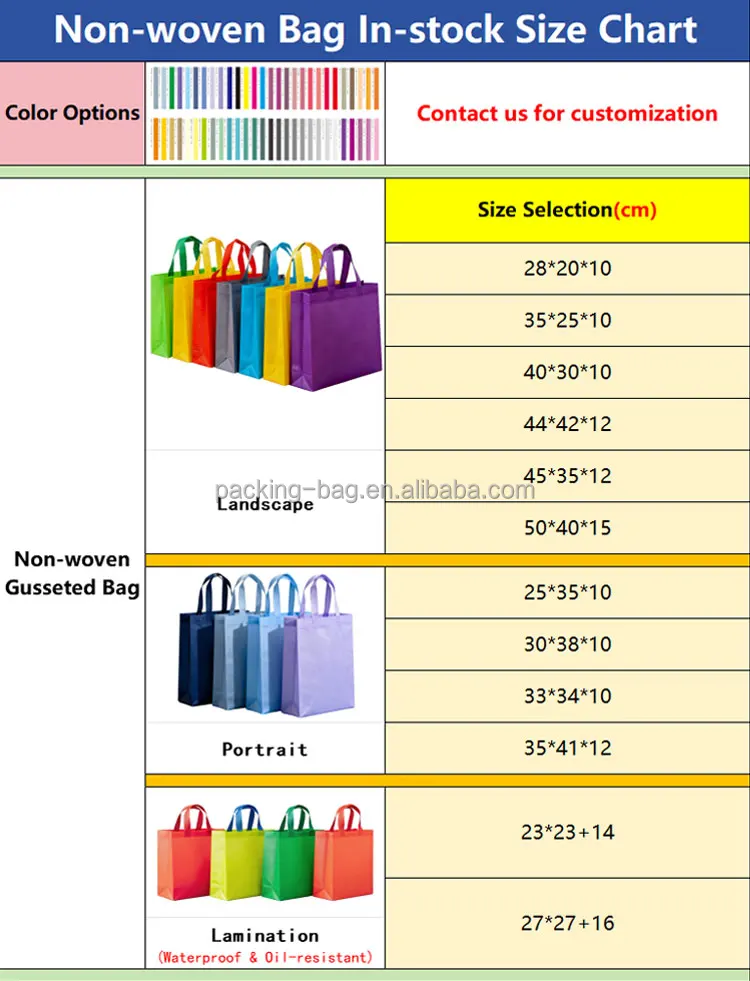 Custom Logo Eco-Friendly Reusable Shopping Bag Non-Woven Tote Packaging Bags