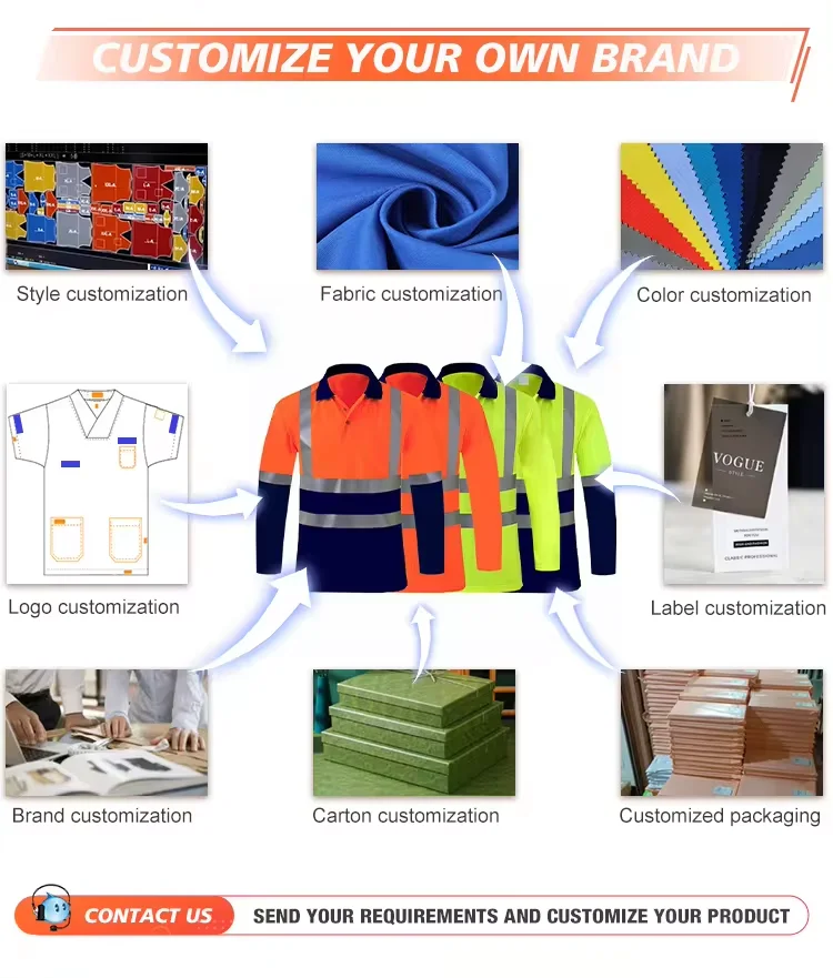 Customized Security Shirt Logo Print Design Security Guard Uniform Suit Security Guard Officer Unifo