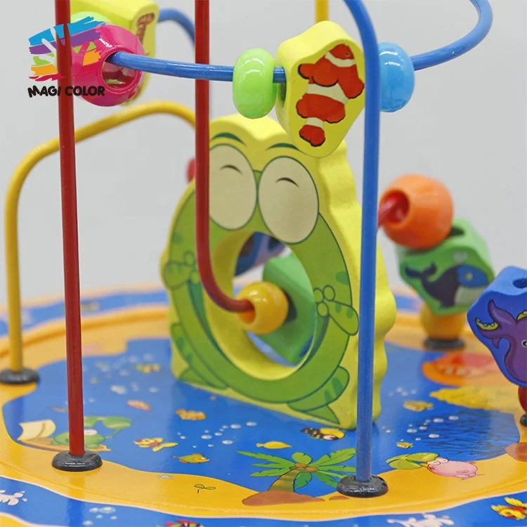 Customize 8 in 1 Multifunction Educational Wooden Activity Cube for Kids W11B153
