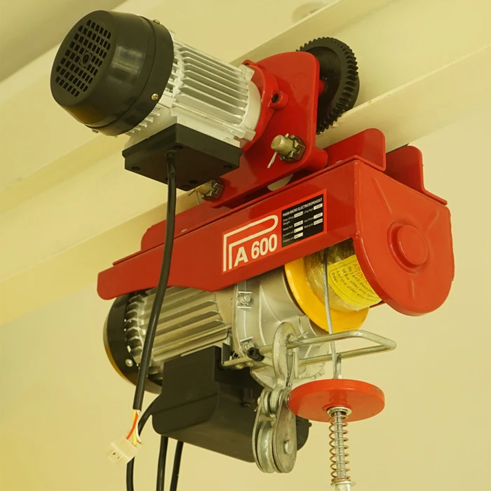 Wireless Remote Control Mini Micro Wire Rope Electric Hoist Construction Hoist Lifting Goods Pa1000 Electric Wire Rope Hoist