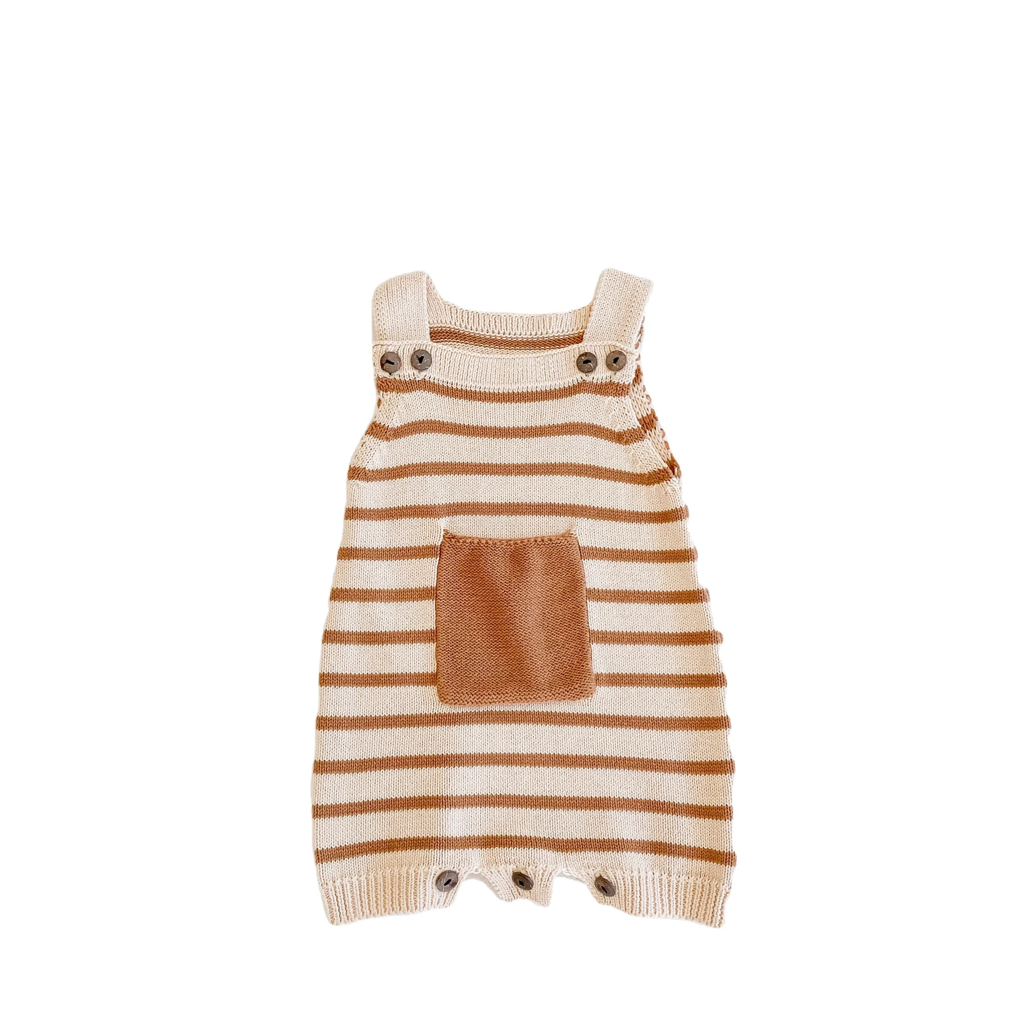 2023 осенний полосатый слинг с карманами, детская одежда унисекс, детский комбинезон, вязаный шерстяной комбинезон, комбинезон, одежда