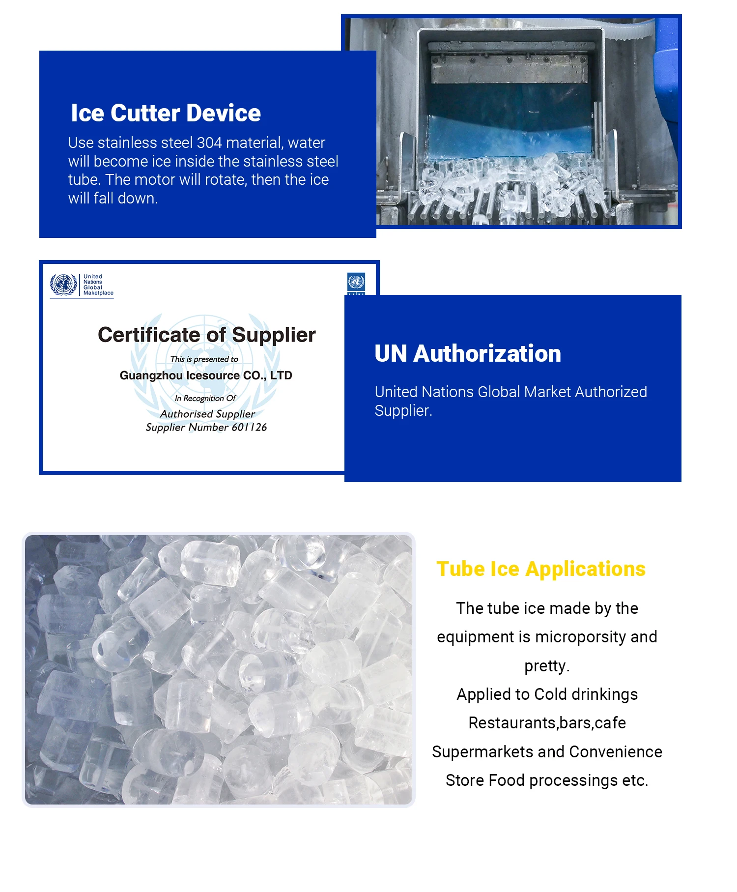 Cbfi Edible Tube Ice 5000kg Ice Making Machines 5t/24hrs Buy Ice