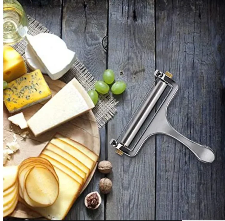 Stainless Steel Cheese Slicer Adjustable Thickness Wire Cheese