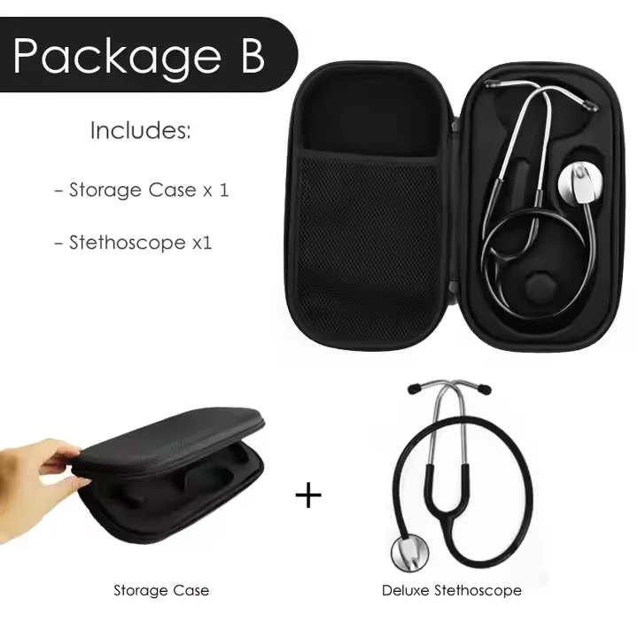 Customize Stethoscope Kit and Mini Otoscope Set Manual Stethoscope case Pen Light Stethoscope Tuning Fork Reflex Hammer