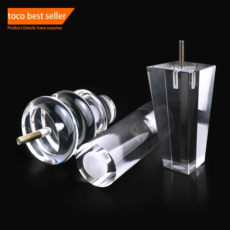 Toco прозрачная акриловая трубка мебель кровать с ножками круглое кресло 2
