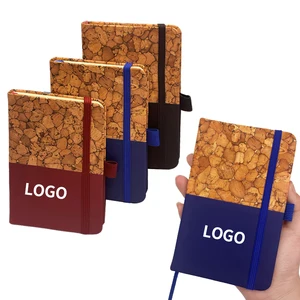 N939 Mini Notebook Cork Hardcover for Recycled Paper 96 Sheets Wholesale Promotion Use