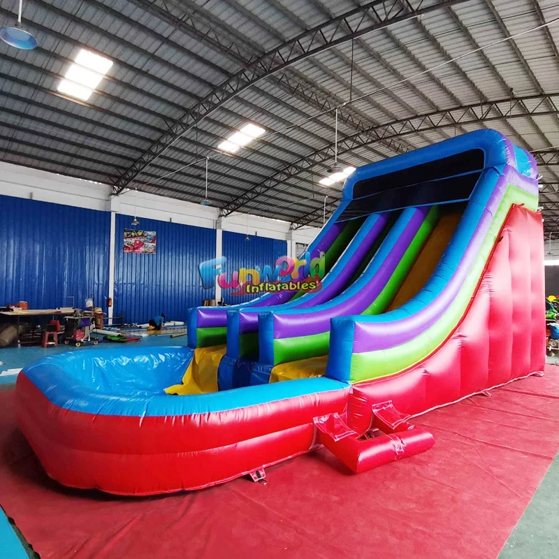 Inflatable Slide Inflatable Water Slide with Swimming Pool for Water Game