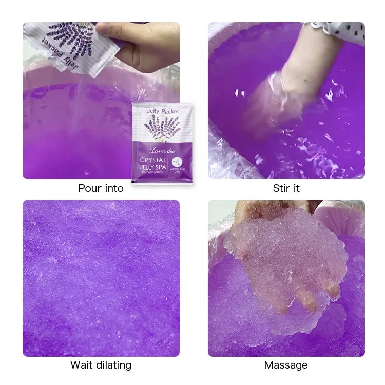 Newest Product Private Label Foot Skin Care Lavender Crystal Jelly