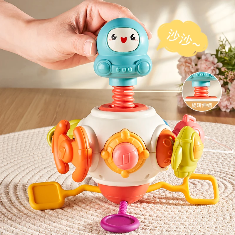 KS 8 in 1 Baby Montessori Learning Activity Busy Cube Hand Grip Ball Infant Space Busy Ball Toy