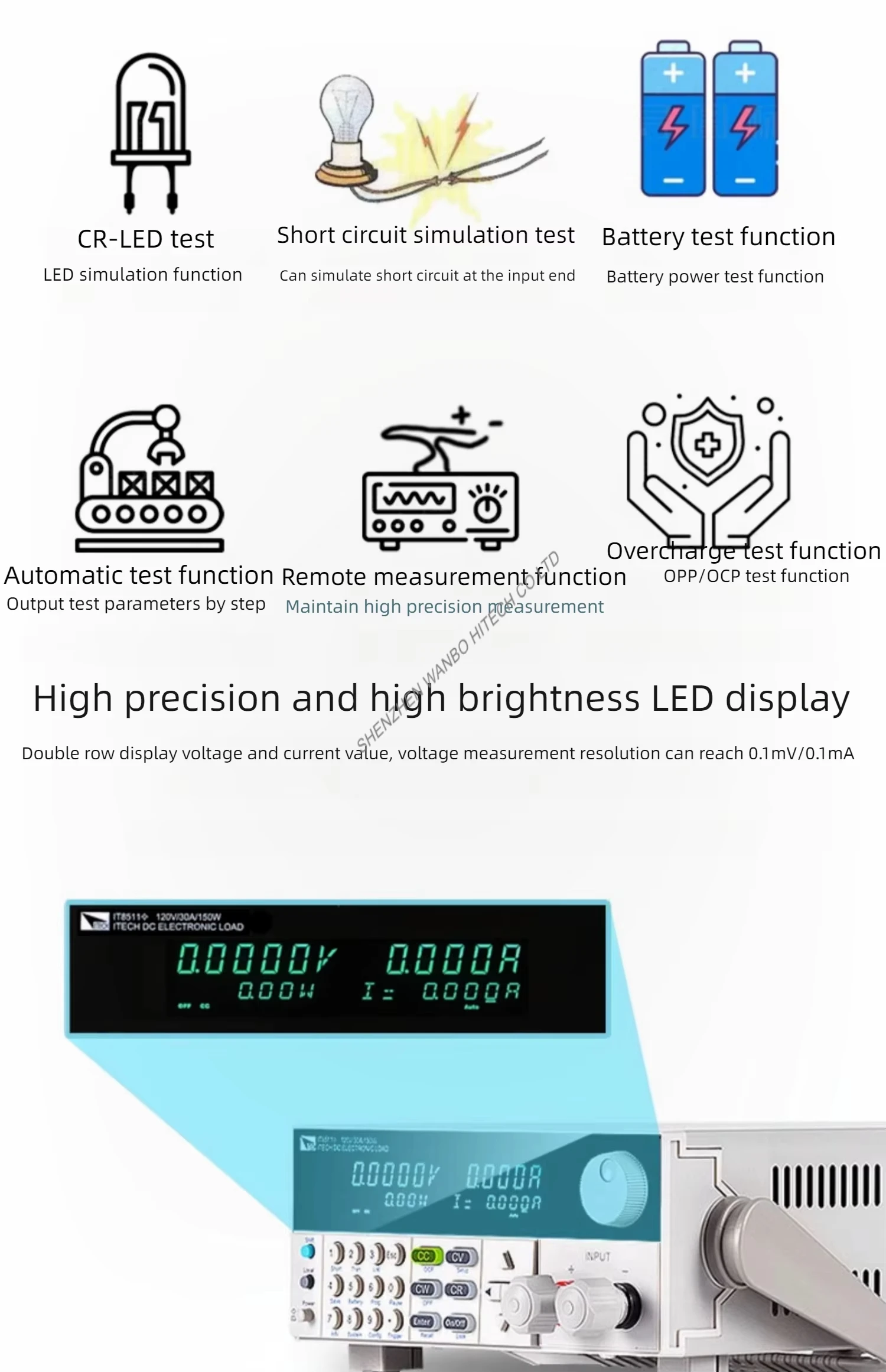 ITECH programmable DC electronic load detector IT8511+| Alibaba.com