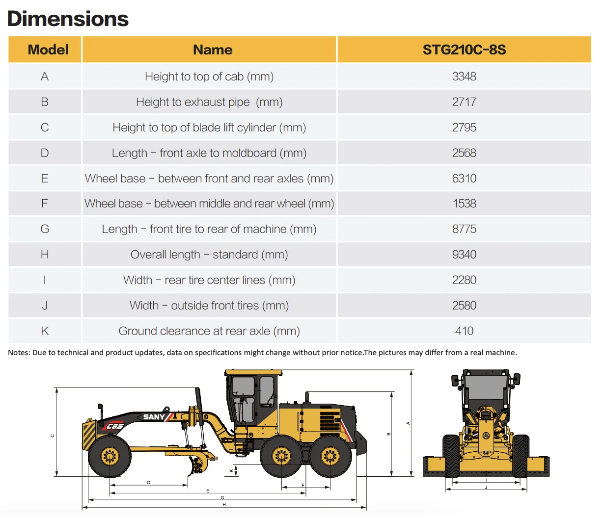 SANY STG210C-8S Motor Grader - Efficient Plantation Use