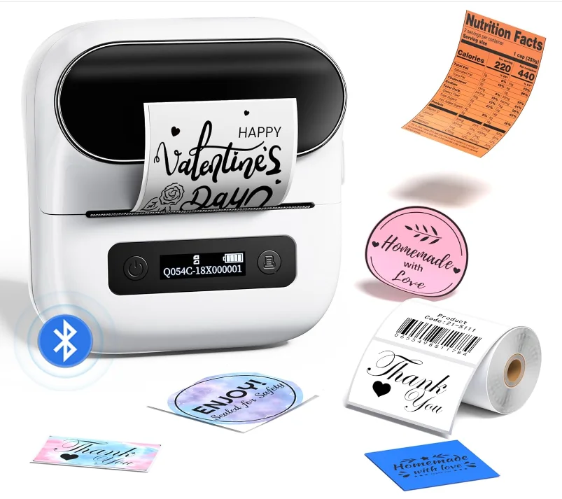 AIMO Original Design M220 Label Printer Impresora Impresora Portatil De Blue tooth Barcodes QR Codes Tag Mini Printer