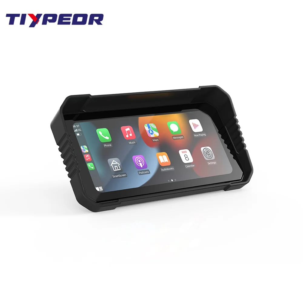 product tiypeor 625 touch screen motorcycle driving recorder dvr dual lens 1080p video recorder night wifi gps monitor waterproof ip67-5