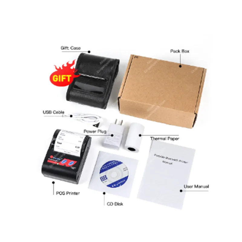 GOOJPRT MTP-II Thermal Printer 2 Inch Thermal Receipt Printer for Smartphone