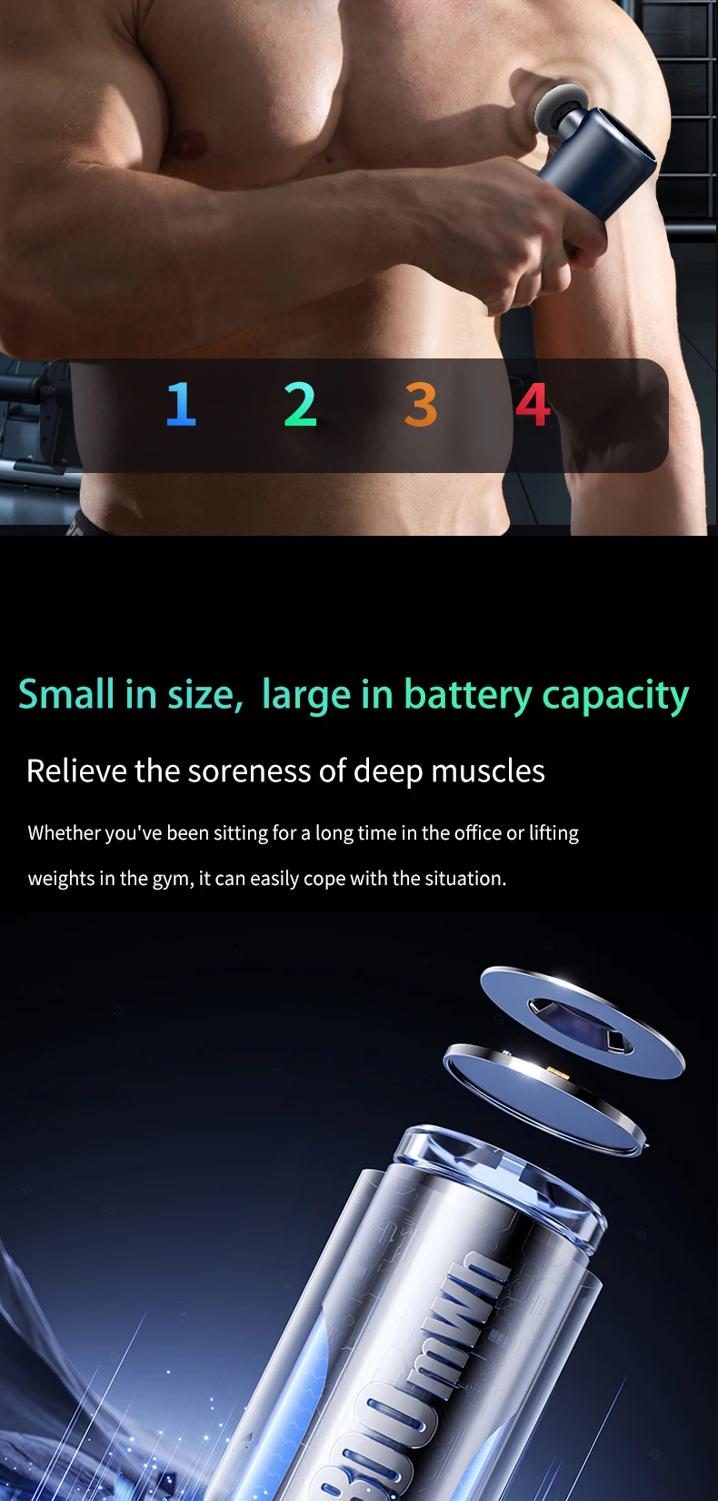 Latest Products 2025 Recovery Gun Vibration Massage Body Deep Tissue Muscle Vibration Massage Gun Muscle