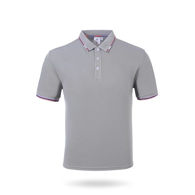 Casual Men's Golf Polo Shirts Custom Logo Embroidered on Knitted Polyester Cotton Workwear Polo Shirts