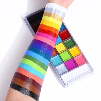 Professional Make Up 20 Vibrant colors Face Painting Waterproof Matte Artist Face and Body Painting Palette
