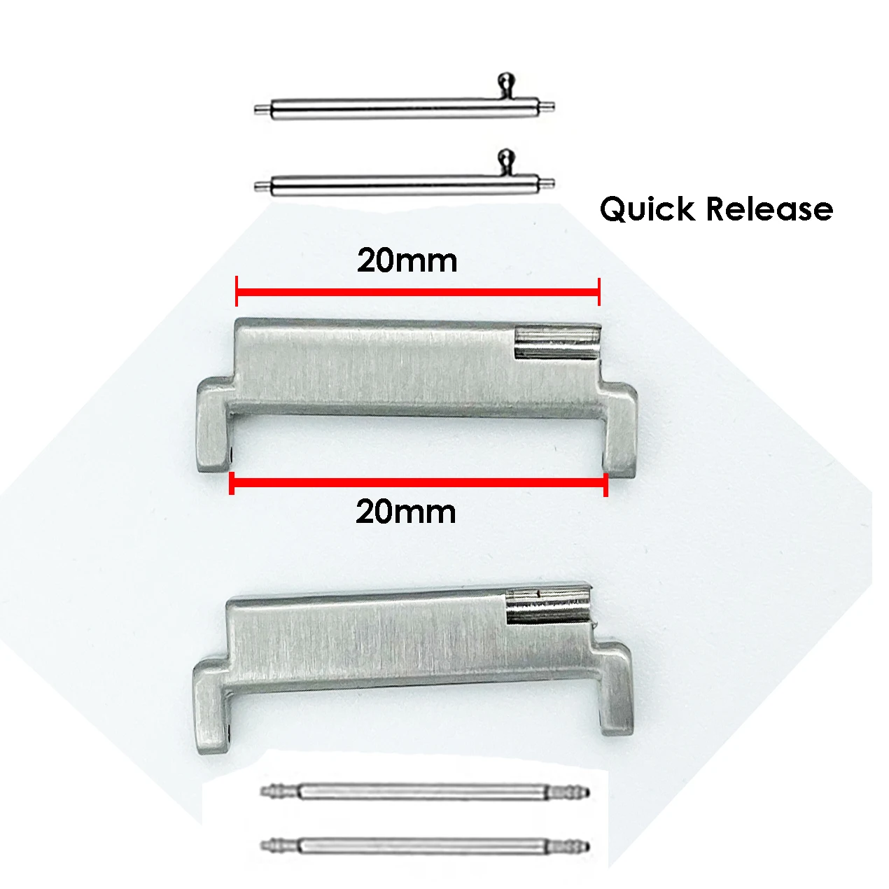 Metalen horlogeband Bicolor Ambassadoor | Metalen horlogebanden | De Horlogebanden Specialist