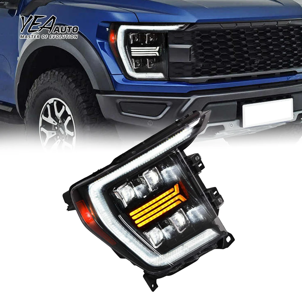 Headlight Head Light LED Lens Headlights Head Lamp for ford F150 F-150 F 150 Headlamp Pick up 2022 2023 Plug and Play