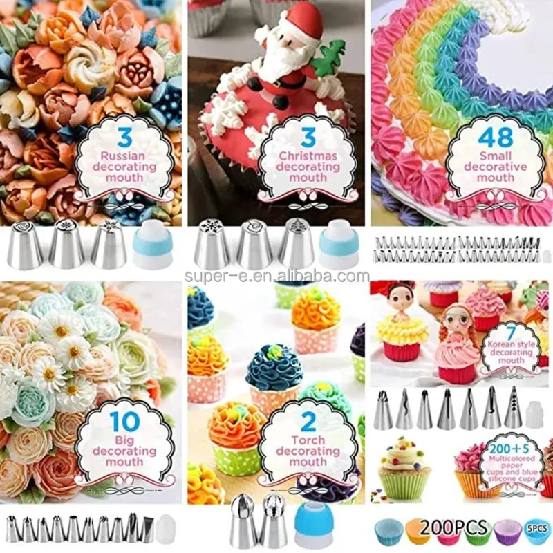 2023 Top Hot New 635 Pcs Cake Turntables Decoration Accessories