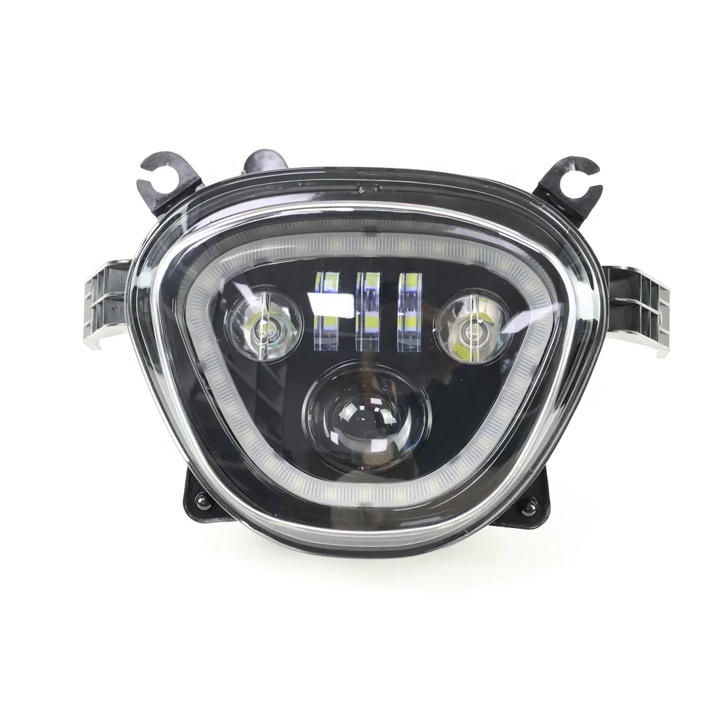 TIYPEOR LED Hi/Lo Beam Motorcycle Headlight With Halo for BoulevardM109R VZR1800 M90 VZ1500 2006-2019 Projector Headlight