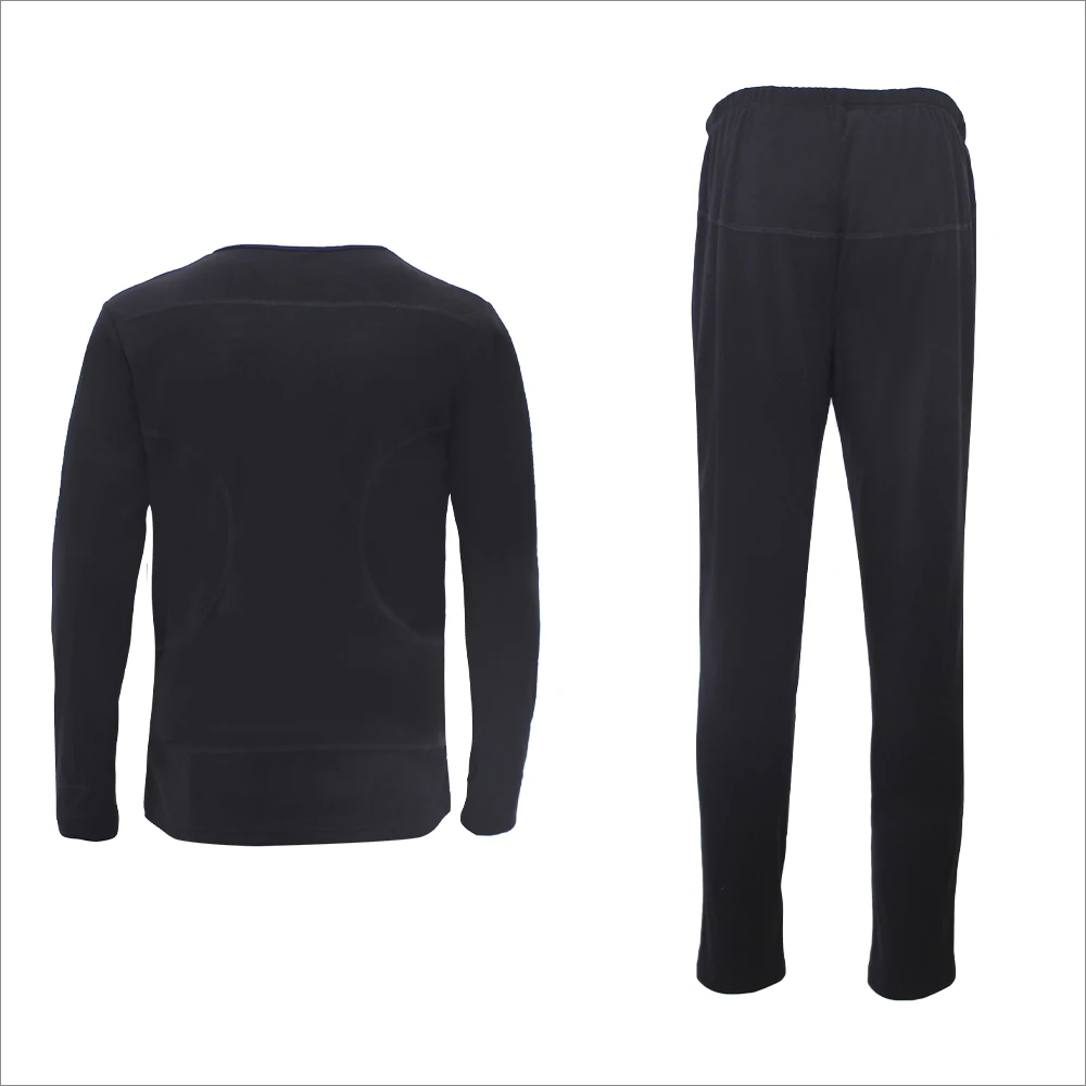 Men's Heated Long Johns Base Layer Set Winter Thermal Cottonfabric