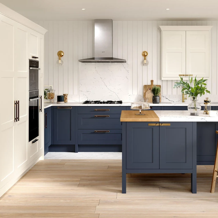 Vermonhouzz Customized Modern Modular Shaker Kitchen Cabinet With Kitchen Island Design Kitchen Cabinets Furniture