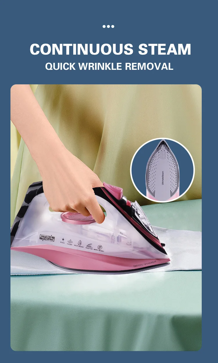 Cordless Steam Iron Steamer Electric Irons For Clothes Mini Steam Iron