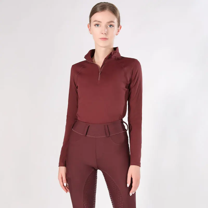 New Product Ladies Equestrian Tops Base Layer Factory Wholesale Long