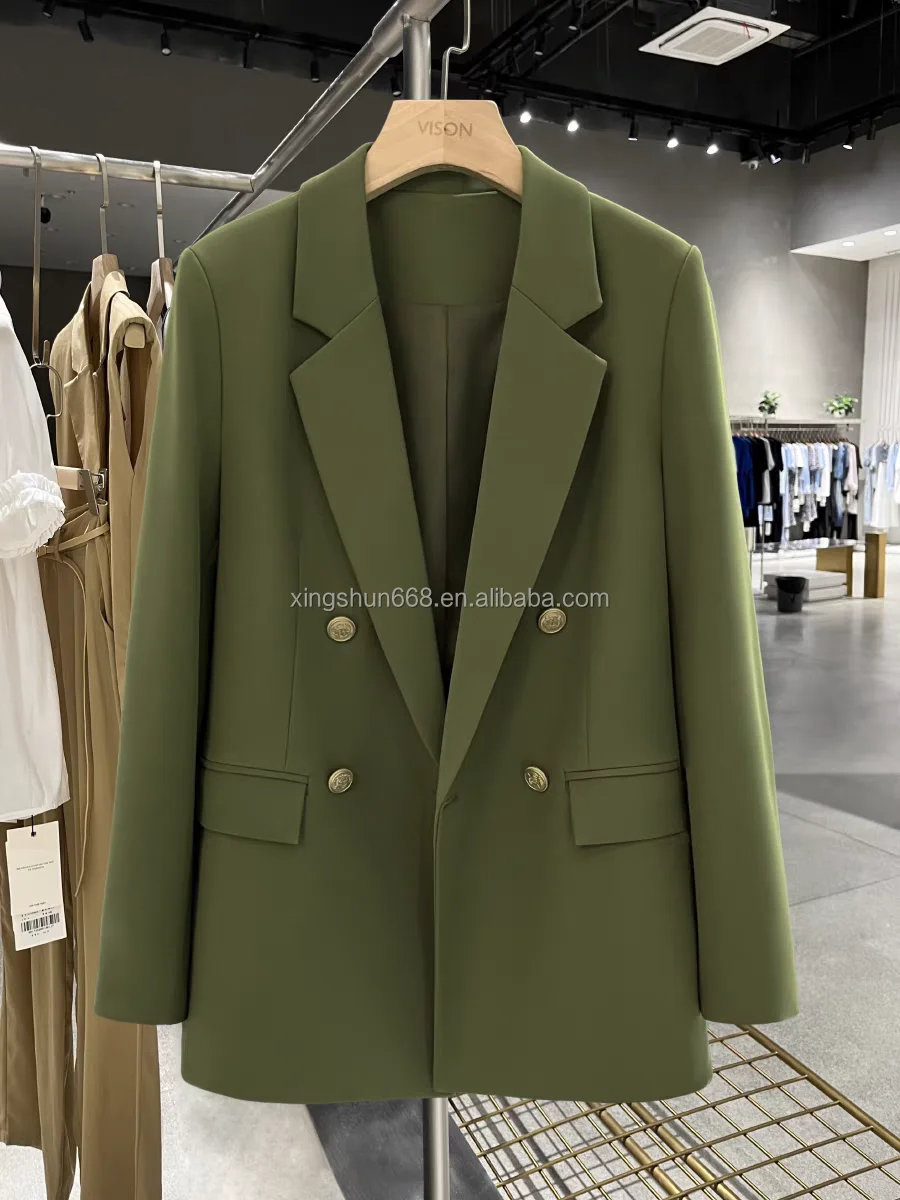 2025 New Arrivals Women's Formal Candy-Colored Suit Jackets Cheap Blazer Button Decoration Spring Fashion Leisure Coats Blazers