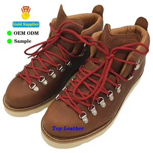 JDS Wholesale Men's British Style Work Boots Trendy Outdoor Top Leather Lace-Up Closure Anti-Slippery Feature for All Seasons
