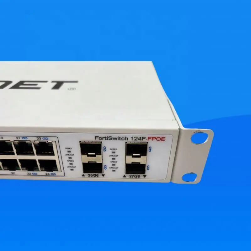 New in Box FORTINET FortiSwitch 124F-FPOE FS-124F-FPOE, L2+