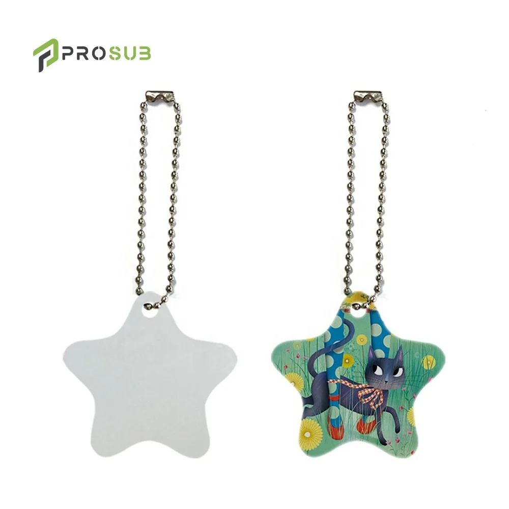 Prosub Dye Sublimation Dog Tag Blanks Double Sides Printing Id Name Pet Tags Keychain Aluminum Hanging Pendant Ornament