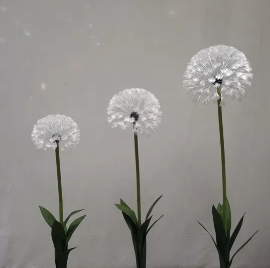 Handgefertigte Hochzeitsdekoration Hintergrundblumen Knstliche  Riesen-Pusteblume Dekoration Groe Blume