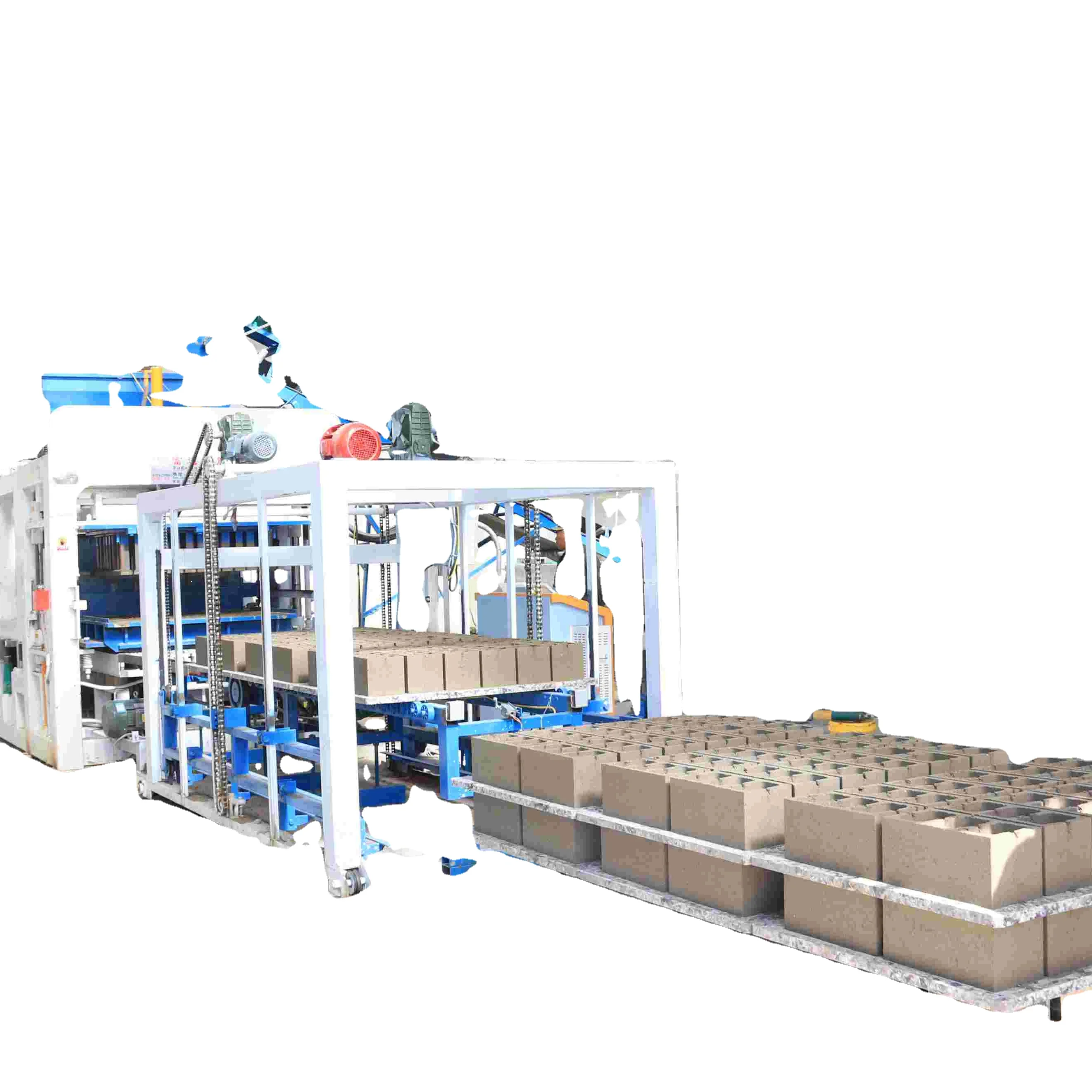 Máy móc thiết bị xây dựng tự động - Máy làm gạch khối bê tông - Dây chuyền sản xuất gạch xi măng liên kết thủy lực