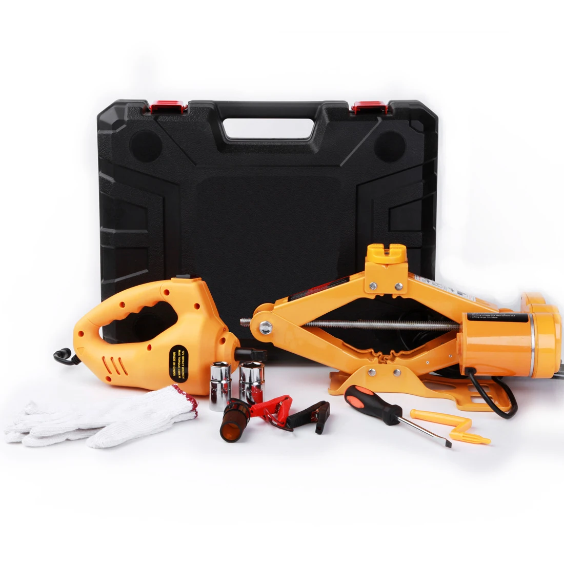 Внедорожный Быстрый портативный подъемник Электрический автомобильный домкрат комплект 12 В Электрический автомобильный домкрат с электрическим гаечным ключом и ножничным домкратом