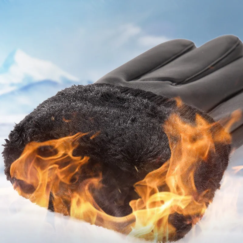 RUBSONS Men's Synthetic Leather Black Biker Touch Screen