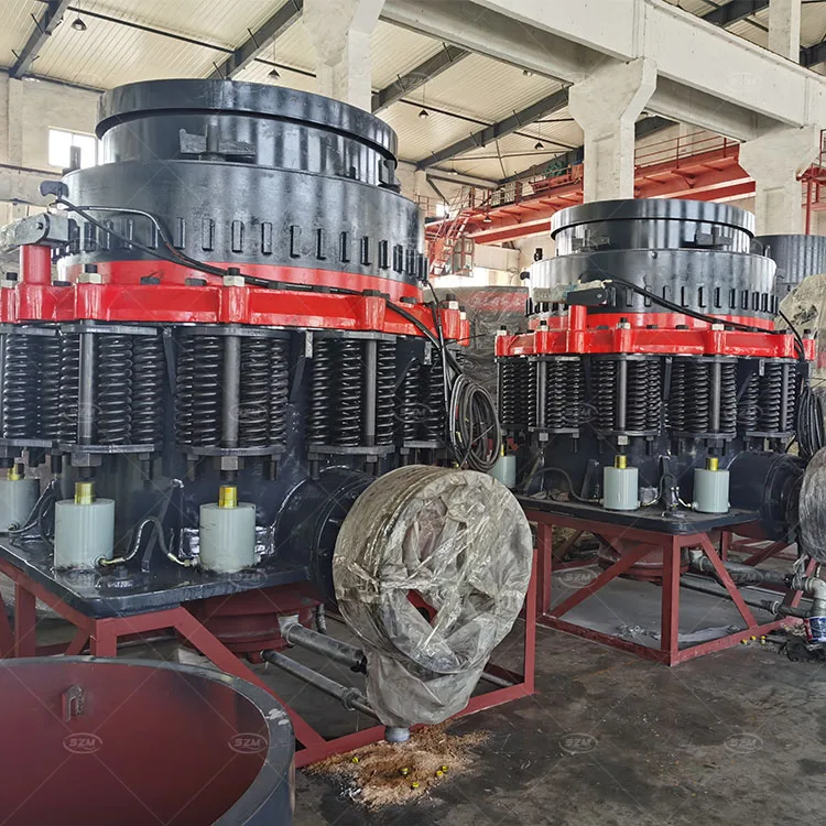 Rock Crushing Plant Machine Spring Made New Arrival Types Stone Into Lime Cone Crusher in China With Diesel Engine