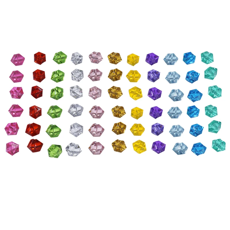 Многоугольник прозрачный пластик для защиты окружающей среды игровые фишки 11 видов цветов Детский обучение математике подсчета Бинго игровой аксессуар