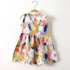 L-3 gray red flower skirt