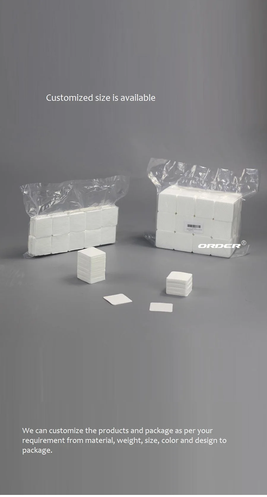 New Design 100 Meltblown Pp Nonwoven Nail Tools Manicure Gel Nail