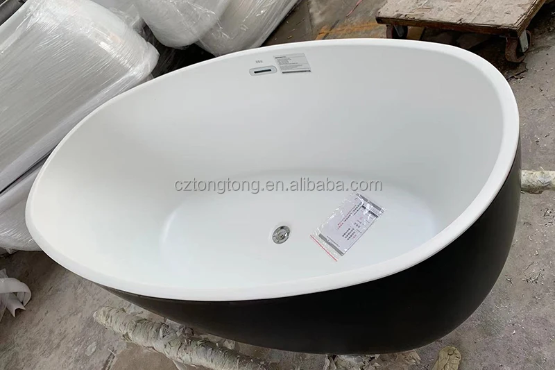 Moon Shaped Bath Tub Freestanding Whirlpools Bathroom Acrylic Free
