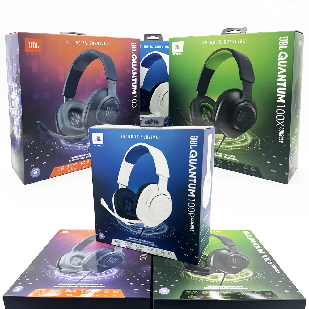 JBL Quantum 100P/X Virtual Surround Sound Microphone Head