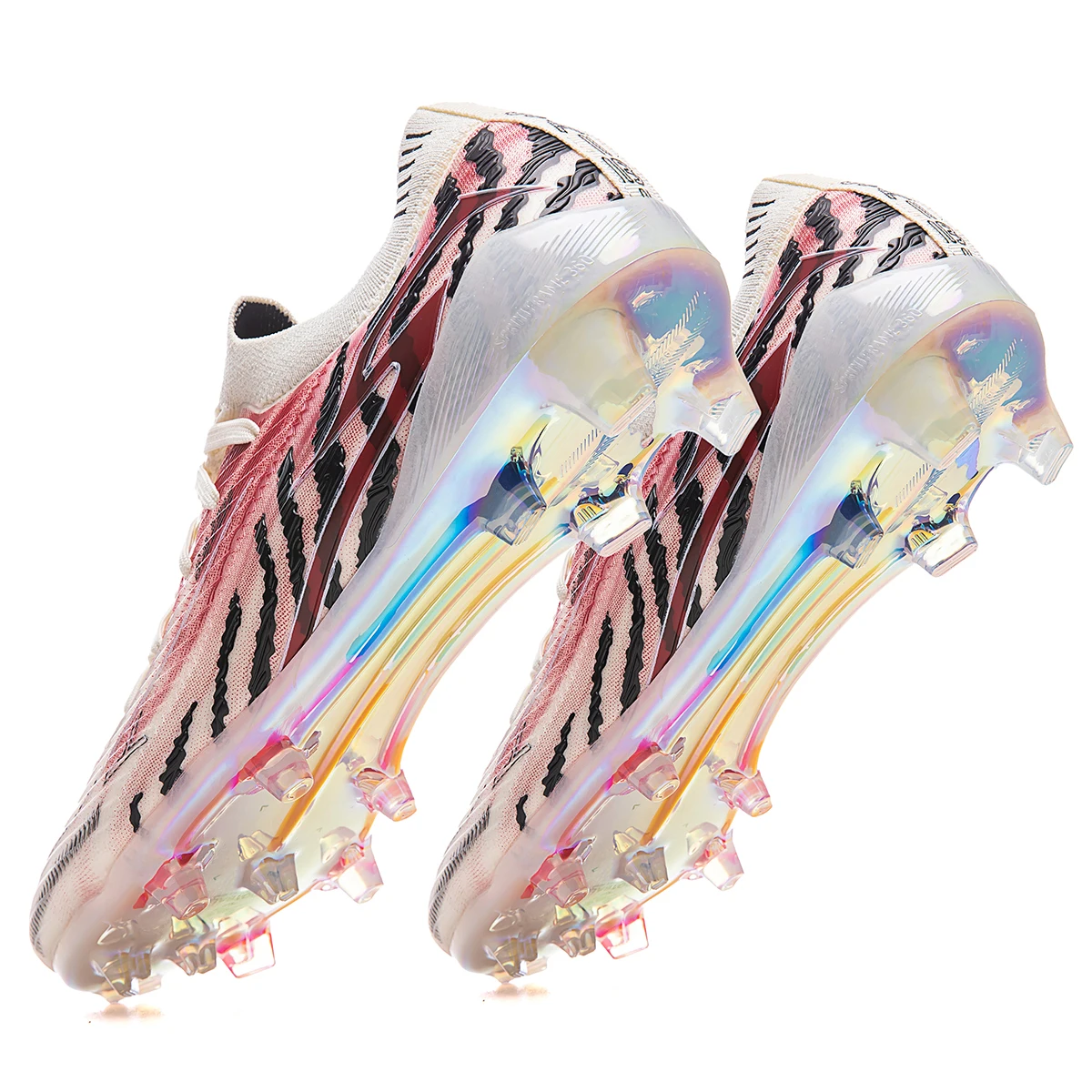 New High Quality Long Spike Soccer Shoes for Sports Training  Soccer Cleats High-End Customizable Gold-Plated Football Boots