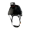 Black Helmet with Headlamp