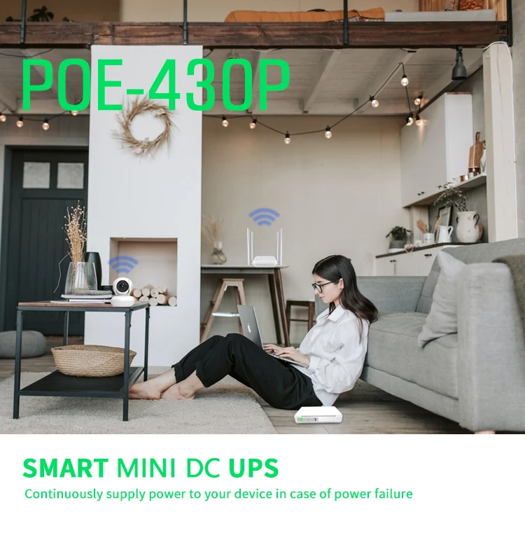 SKE UPS Manufacturer Custom DC Mini Wifi Router UPS 12v Lithium Battery