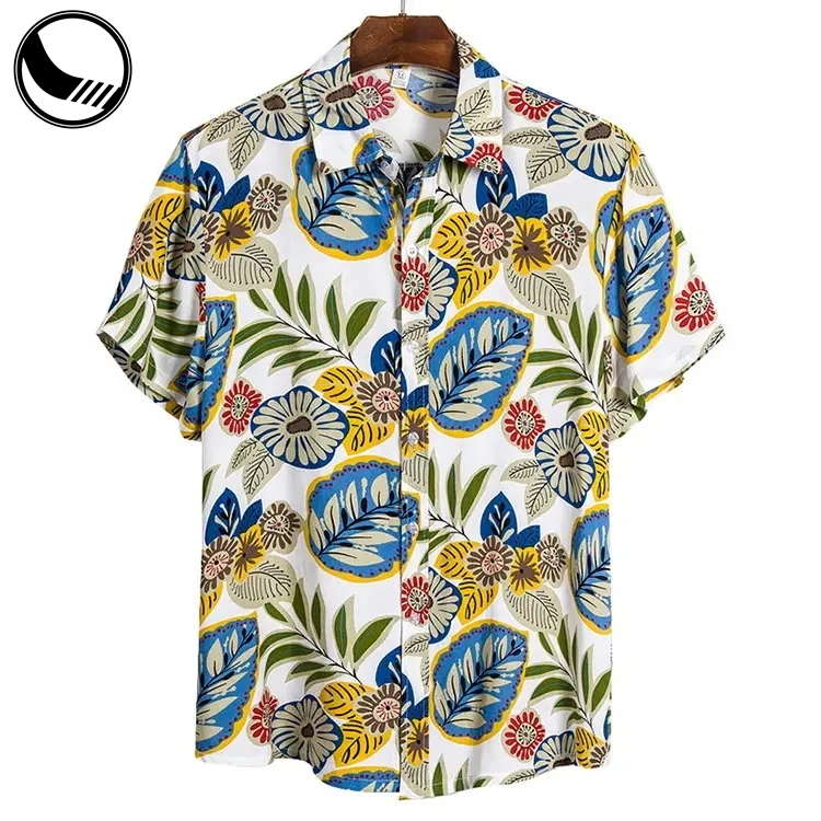 BETHERIVAL OEM Service Cheap 100% Cotton Printed Custom Hawaiian Shirts Sublimation factory