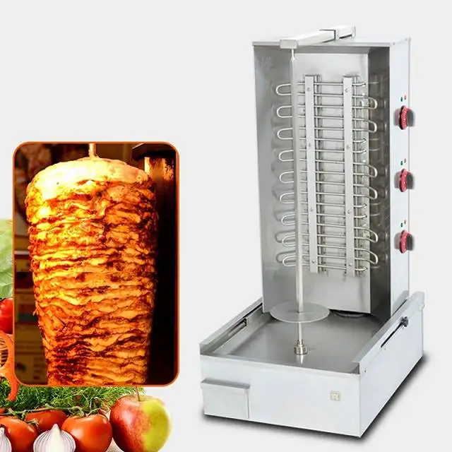 Коммерческий газовый гриль Shuangchi с 6 горелками, жаровня, гриль для мяса, гриль для барбекю, гриль для 6-8 человек